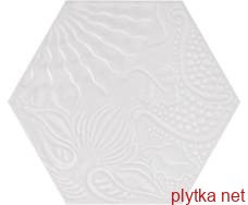 Керамогранит Керамическая плитка GAUDI WHITE 22x25 (шестигранник) (плитка для пола и стен) 0x0x0