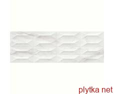 Керамічна плитка M4PC MARBLEPLAY WHITE STRUTTURA GEM 3D RET 30x90 (плитка настінна) 0x0x0