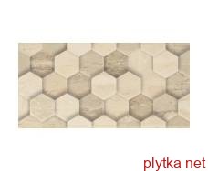 Керамічна плитка Декор Sunlight Stone Beige Geometryk 30x60 код 0915 Ceramika Paradyz 0x0x0