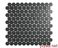 Керамическая плитка Мозаика Мозайка 30,1*31,3 Matt Black Circle 6108C черный 301x313x0 глянцевая