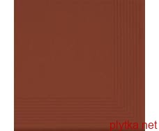 Клінкерна плитка Керамічна плитка Сходинка кутова Rot 30x30x1,1 код 5814 Cerrad 0x0x0