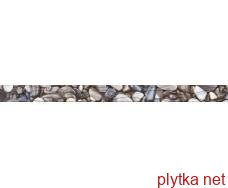 Керамическая плитка 171301 WANAKA 40х3 (фриз рельефный бежевый) (камни) 0x0x0