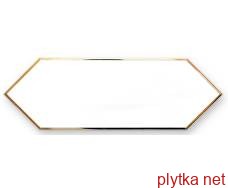 Керамічна плитка DECOR ZENITH GOLD WHITE 10x30 (плитка настінна, декор) 0x0x0
