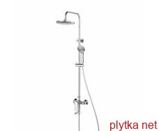 BLANICE система душевая (смеситель для ванны, душ d220 мм, лейка 106 мм 5 режимов, шланг 1500 мм PVC), хром