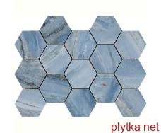 Керамічна плитка Мозаїка Декор 32,5*22,5 Hexagonos Cr.lux Ossola Blue- Уцінка 0x0x0