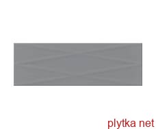 Керамічна плитка Плитка стінова Dark Grey Lines GLOSSY STR 25x75 код 5367 Опочно 0x0x0