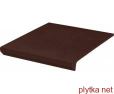 Керамічна плитка Клінкерна плитка NATURAL BROWN DURO 30х33 (структурна сходинка з капіносом) NEW 0x0x0
