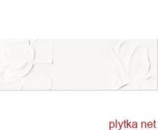Керамічна плитка STRUCTURE PATTERN WHITE FLOWER STRUCTURE 25х75 (плитка настінна) 0x0x0