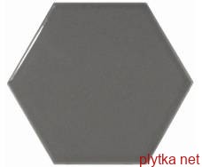 Керамическая плитка Плитка 10,7*12,4 Scale Hexagon Dark Grey 21913 0x0x0