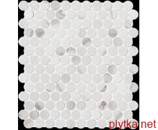Керамограніт Керамічна плитка Мозаїка ROMA DIAMOND STATUARIO ROUND GRES MOSAICO 29.5x32.5 FNJE (мозаїка) 0x0x0