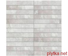 Керамічна плитка Мозаїка Oxydum White (Tozz. 2,5*15) білий 300x300x0 полірована
