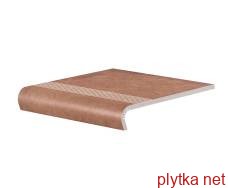 Керамическая плитка Плитка Клинкер V-SHAPE COTTAGE SALT 30x32 (ступенька с капиносом) 0x0x0