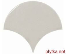 Керамическая плитка Scale Fan Light Grey серый 106x120x0 глянцевая