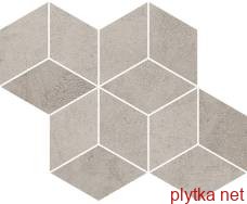 Керамограніт Керамічна плитка Мозаїка PURE CITY GRYS MOZAIKA PRASOWANA ROMB HEXAGON 20.4х23.8 (плитка для підлоги і стін, мозаїка) 0x0x0