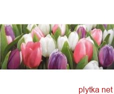 Керамічна плитка YALTA 20х50  (плитка настінна, декор: квіти тюльпани) Tulip Mini PN 0x0x0