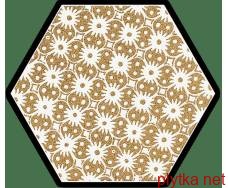 Керамограніт Керамічна плитка SHINY LINES GOLD HEKSAGON INSERTO D 19.8X17.1 (декор для стін та підлоги) 0x0x0