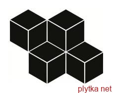 Керамічна плитка Мозаїка пресована Універсальна Nero Romb Hexagon 20,4x23,8 код 1832 Ceramika Paradyz 0x0x0