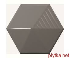 Керамическая плитка Umbrella Dark Grey 23071 серый 107x124x0 глянцевая