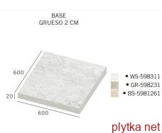 Керамічна плитка Клінкерна плитка Клінкерна Плитка 60*60 Base Grueso Evolution Beige Stone 5981261 0x0x0
