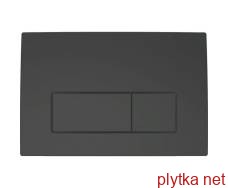 DELTA50 змивна клавіша,для подвійного змиву, пластик, чорний матовий