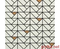 Керамічна плитка Мозаїка M3J8 ECLETTICA CREAM MOSAICO BRONZE 40x40 (мозаїка) 0x0x0