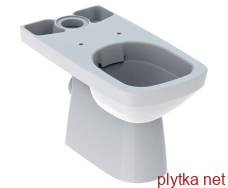 selnova square toilet floor-standing rimfree, funnel-shaped, rectangular, for exposed cistern, semi-closed form
