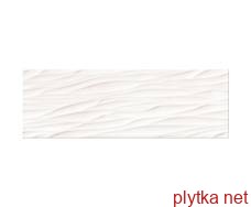 Керамічна плитка Кахель д/стіни STRUCTURE PATTERN WHITE WAVE STRUCTURE 25х75 0x0x0