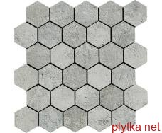 Керамограніт Керамічна плитка Мозаїка JUNGLE STONE GRAVEL NAT RET 28х29 (шестигранник) M303 (154312)(плитка для підлоги та стін) 0x0x0