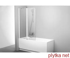 Шторка для ванны 100 см Транспарент, левая, (профиль белый) CVS2-100L (7QLA0100Z1)
