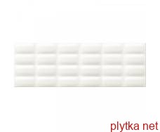 Керамическая плитка Кафель д/стены WHITE GLOSSY PILLOW STRUCTURE 25х75 0x0x0
