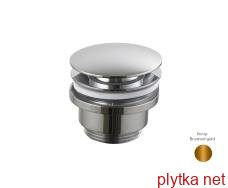 Универсальный донный клапан (clicker), матовое золото (100299400)