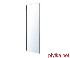 lexo стенка боковая 90*195см для комплектации с дверью, прозрачное стекло 6мм, хром
