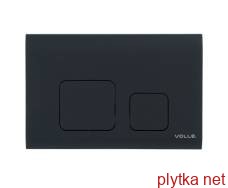 cuadra evo actuator plate, black soft-touch, plastic