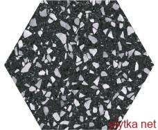 Керамогранит Керамическая плитка VENICE BLACK HEX 22x25 (шестигранник) (плитка для пола и стен) 0x0x0