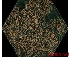Керамическая плитка URBAN COLOURS GREEN INSERTO SZKLANE HEKSAGON B 19.8х17.1 (плитка настенная, декор) 0x0x0