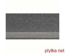 Керамограніт Керамічна плитка Клінкерна плитка MILTON GRAPHITE 29.8х59.8 (сходинка) 0x0x0