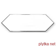 Керамічна плитка DECOR ZENITH SILVER WHITE 10x30 (плитка настінна, декор) 0x0x0