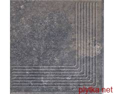 Керамічна плитка Клінкерна плитка VIANO ANTRACITE 30х30 (кутова сходинка) 0x0x0