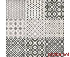 Керамічна плитка Art Nouveau Alameda Grey 24420 мікс 200x200x0 глазурована