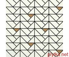 Керамическая плитка Мозаика M3JA ECLETTICA WHITE MOSAICO BRONZE 40x40 (мозаика) 0x0x0