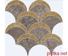 Керамогранит Керамическая плитка Мозаика MOSAICO BAY SILVER 22.8x24 (мозаика) P63 0x0x0