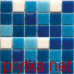 Мозаика R-MOS B1131323335 микс голубой- 5 (на ceтке), 321x321x4 321x321x0 матовая