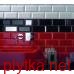 Керамічна плитка PLAQUETA METRO NEGRO BRILLO , настінна, 150x75 чорний 150x75x0 глянцева
