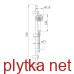 Vaclav штанга душова l-72 см, мильниця, ручний душ 3 режими, шланг 1,5 м з обертовим конусом (anti-twist)