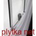 Tisza (amur) душова кабіна 90 * 90 * 185см (скла + двері), профіль білий, скло "frizеk"