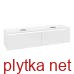 LEGATO Шафка під два умивальники 1600х380х500 на 2 шухляди Glossy White + LED (B599L0DH)