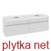 LEGATO Шафка під два умивальники 1600х550х500 з 4 шухлядами White Wood + LED (B600L0E8)