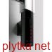 PPYE-50/100C31 POPPY Рушникосушка електрична, колір чорний мат, із чорним теном HOTS-03C2U, ПРИХОВАНЕ підключення справа