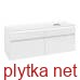 LEGATO Шафка під один умивальник права R: 1400х550х500 Glossy White + LED (B590L0DH)