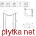 Душова кабіна PIVOT PSKK3-100: полірований алюміній Транспарент, 376AAC00Z1